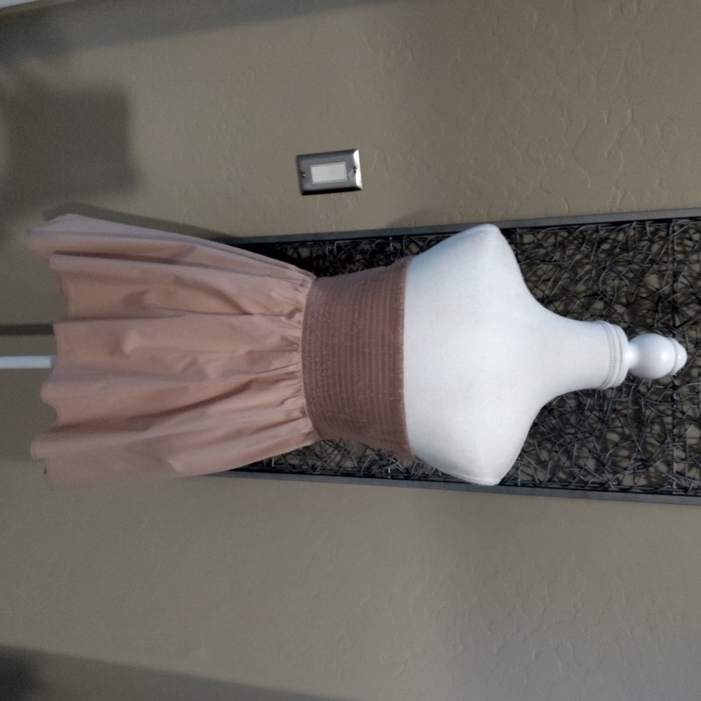 Venus Shirt Style Strapless Peplum Tie Waist Top - Picture 3 of 6